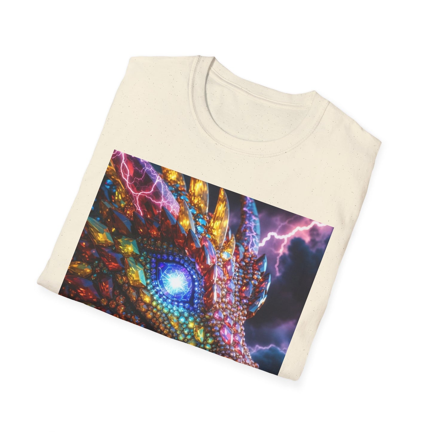 Dragon Head T-Shirt — Colorful Lightning Fantasy Graphic Tee