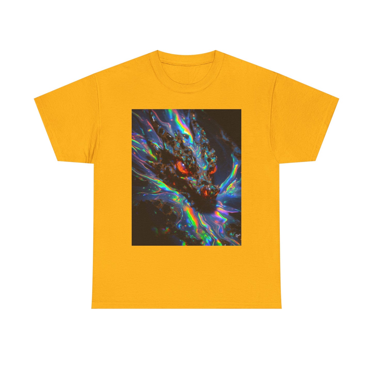 Psychedelic Dragon T-Shirt — Neon Cosmic Dragon Graphic Tee