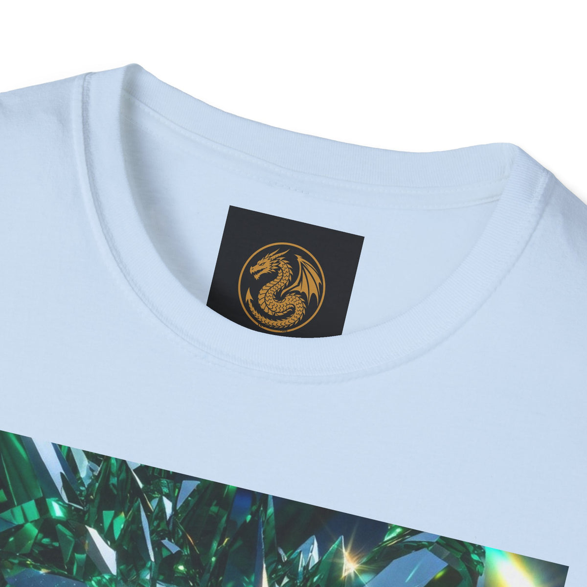 An Emerald Dragon Crystal Skull T-Shirt