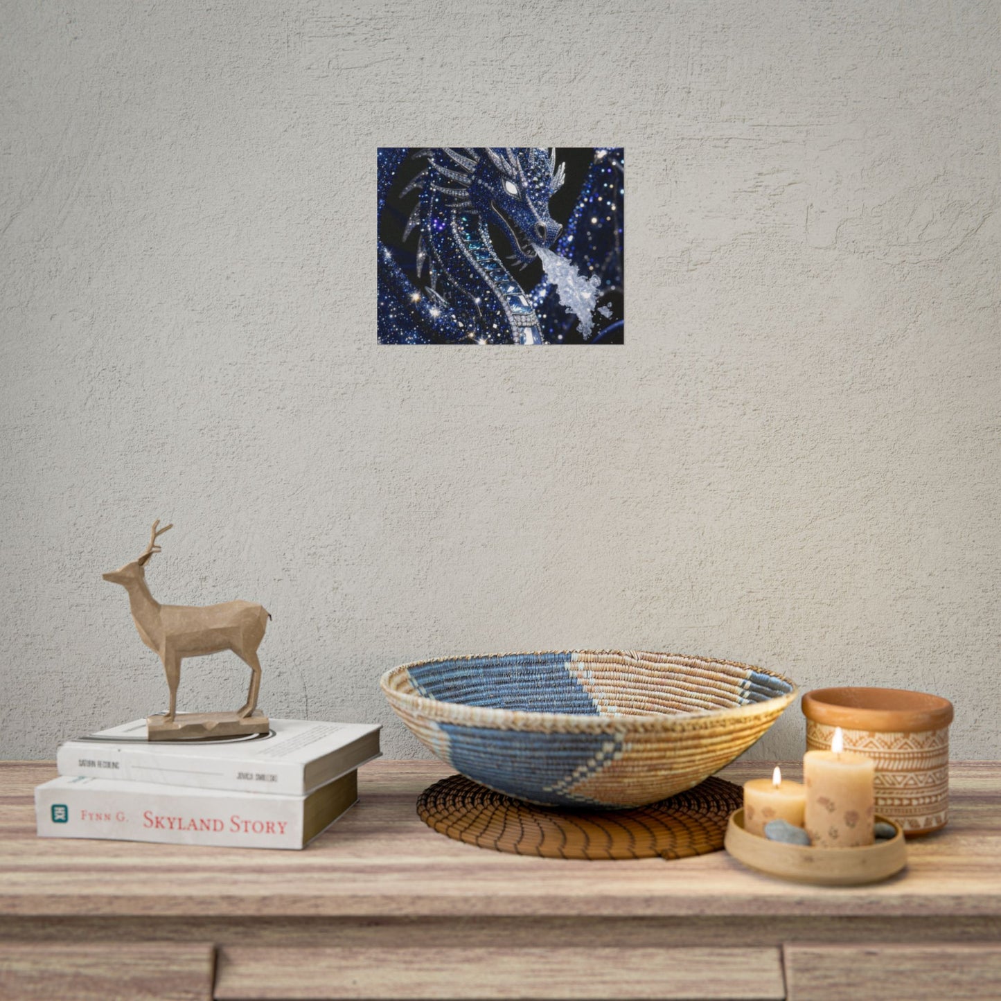 Rolled Poster — Sparkling Ice Dragon Art Print