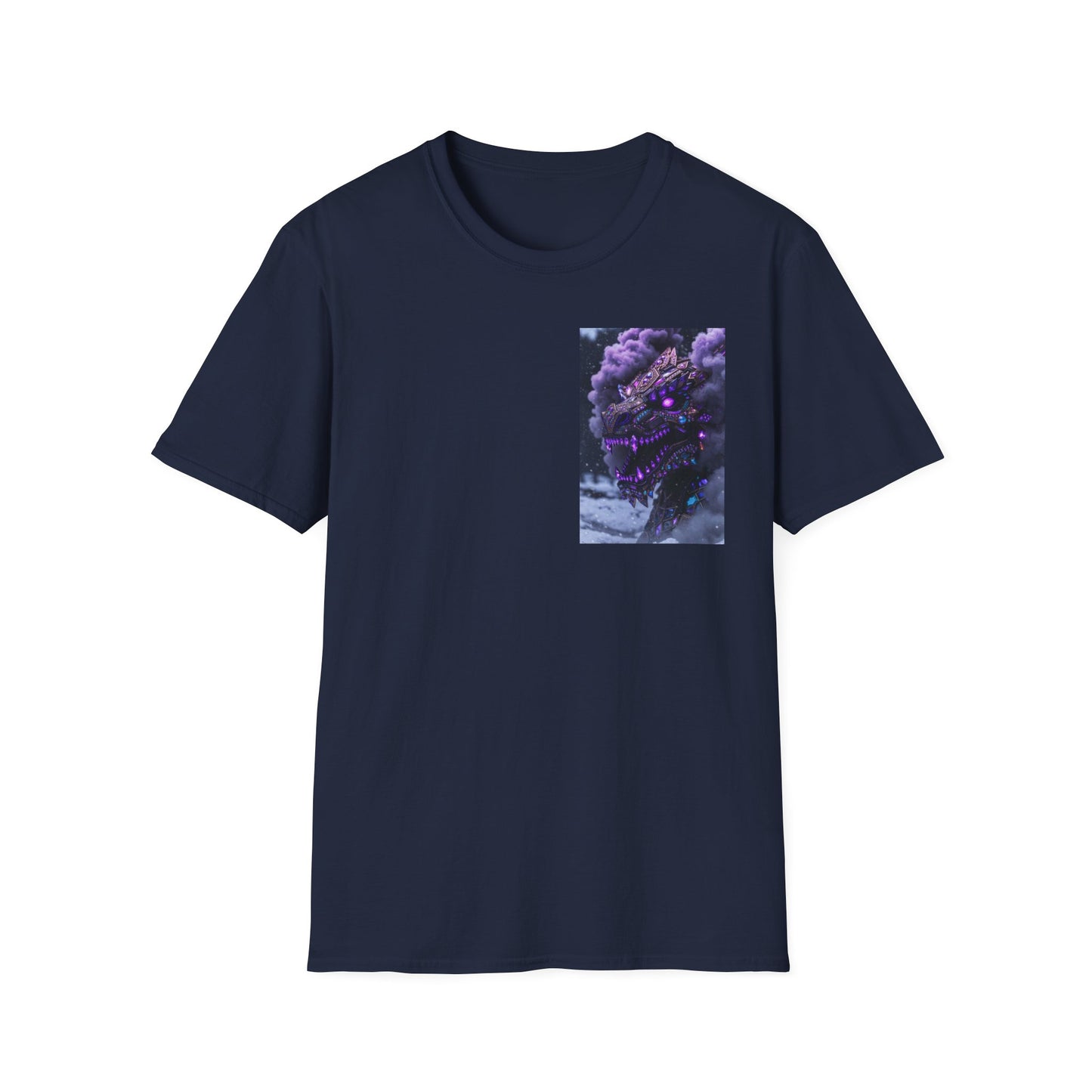 T-Shirt — Purple Nebula Tree Chest Pocket Graphic Tee