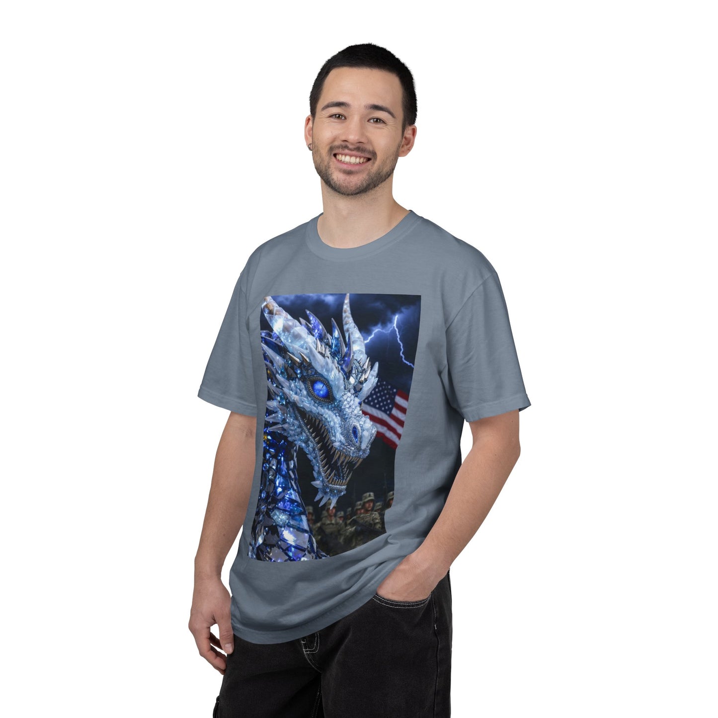 Ice Dragon Military Patriot T-Shirt