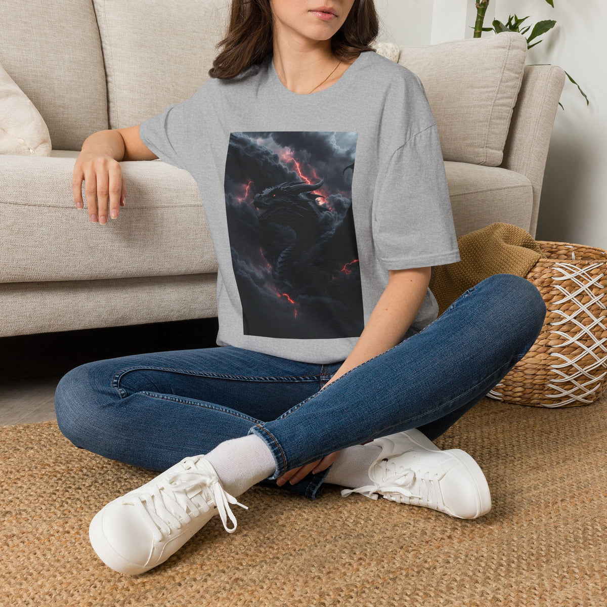 A Dragon Smoke T-Shirt — Stormy Smoke Tee