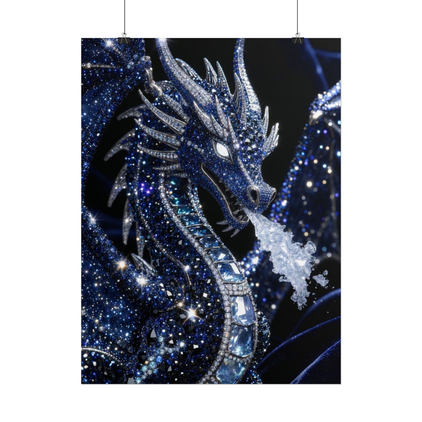 Rolled Poster — Sparkling Ice Dragon Art Print