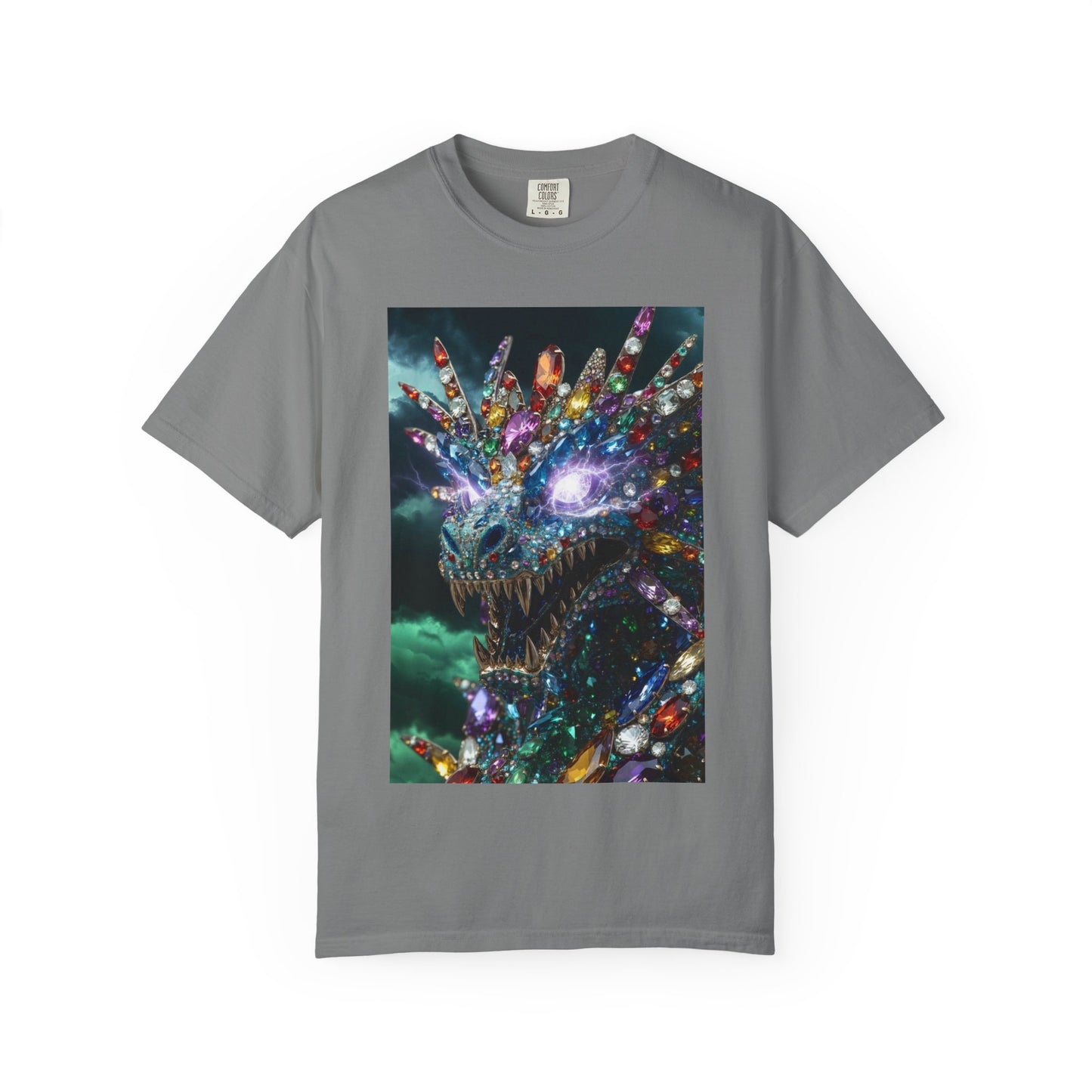 Dragon Crystal T-Shirt — Psychedelic Gem Monster Graphic Tee