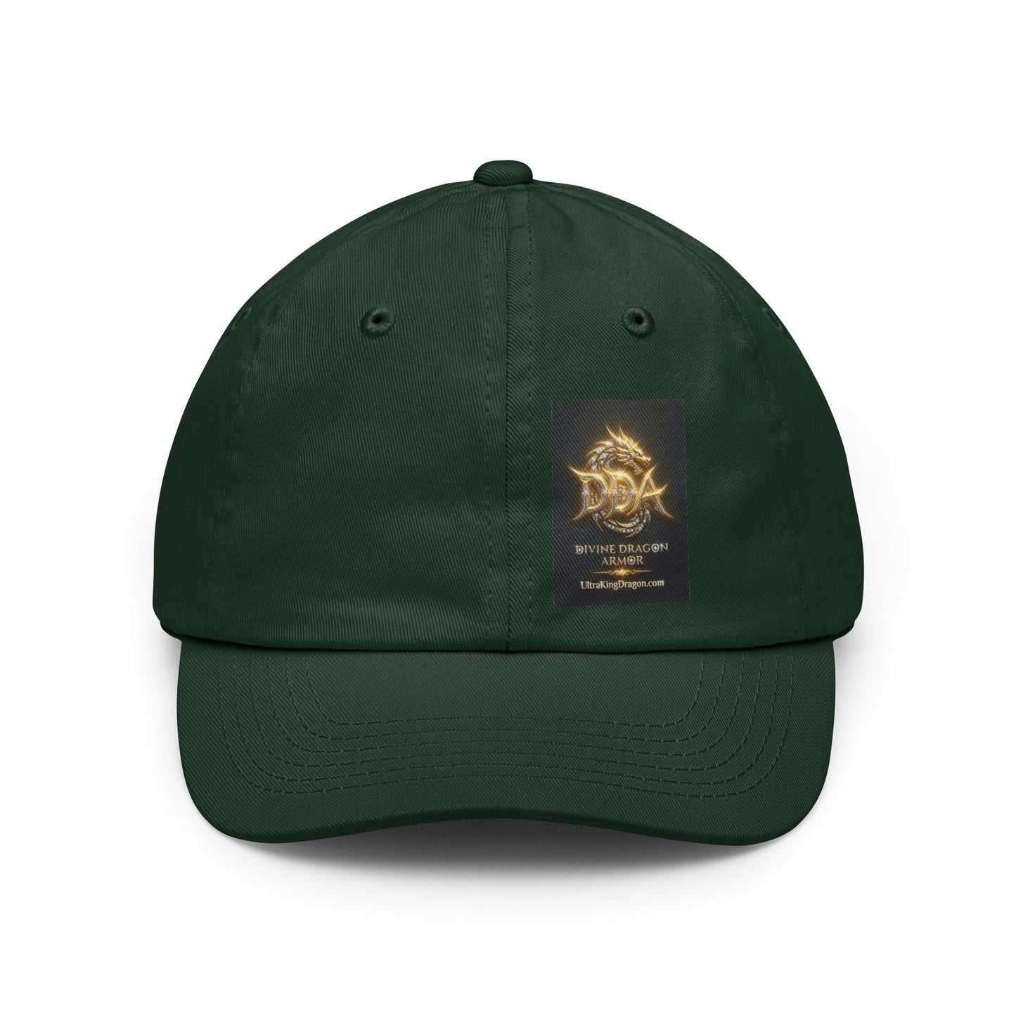 Dad Hat — Golden DRAGON Emblem Baseball Cap