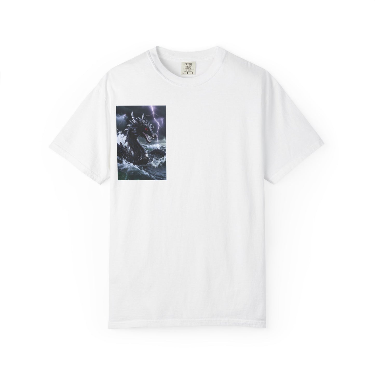 Dragon Storm Graphic T-Shirt — Dark Fantasy Chest Print