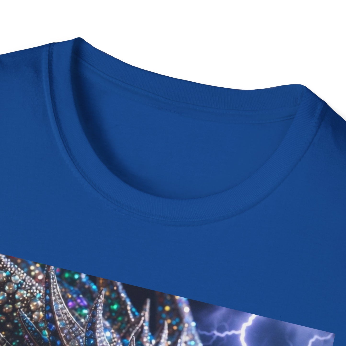 Dragon Lightning T-Shirt — Neon Crystal Fantasy Graphic Tee