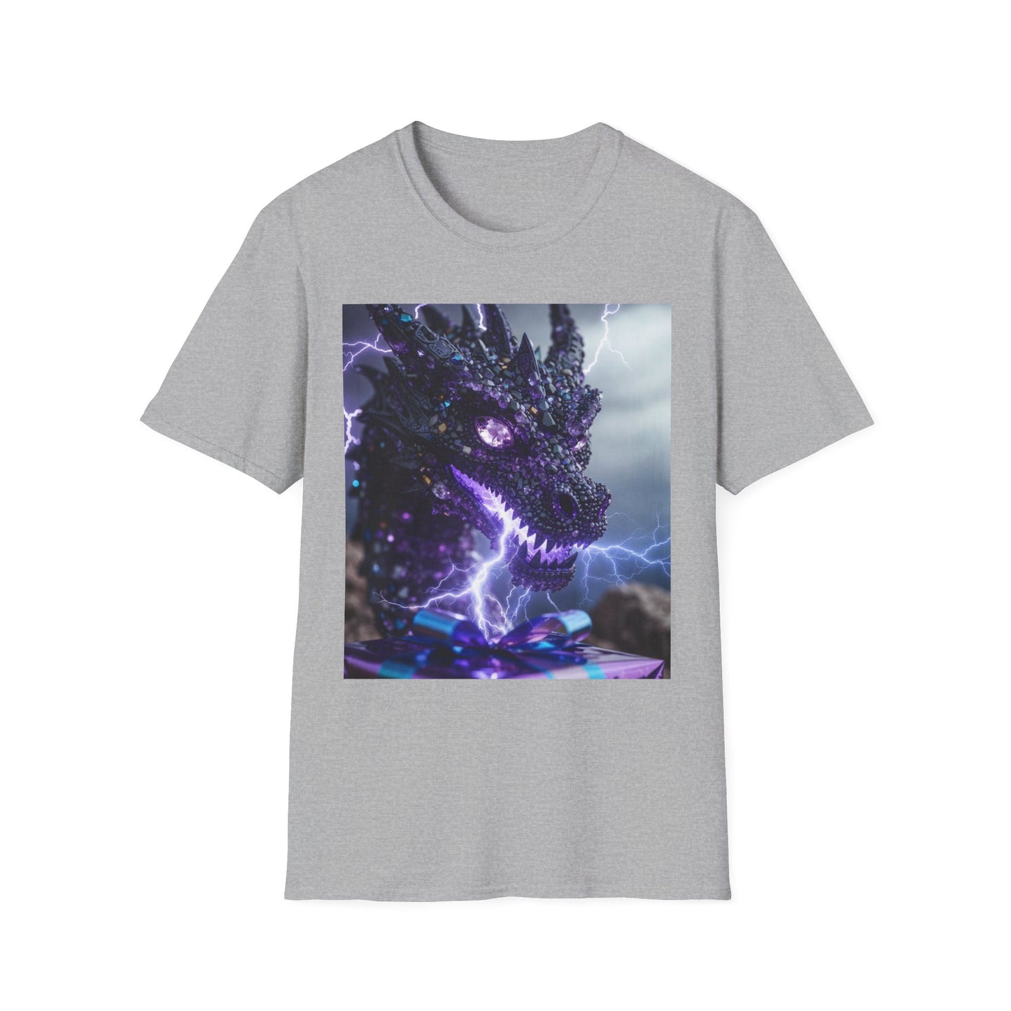 Dragon Lightning T-Shirt — Neon Electric Fantasy Graphic Tee