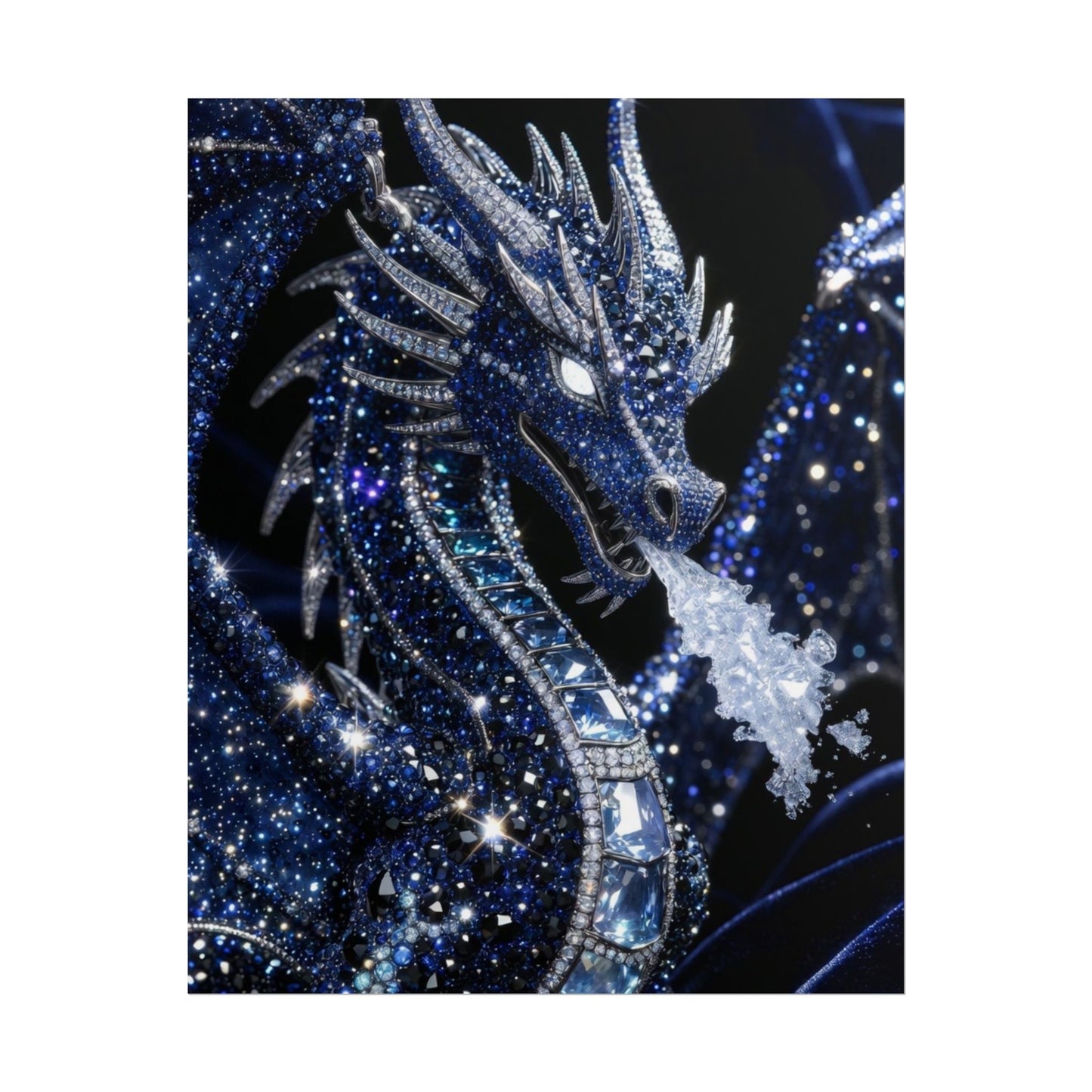 Rolled Poster — Sparkling Ice Dragon Art Print