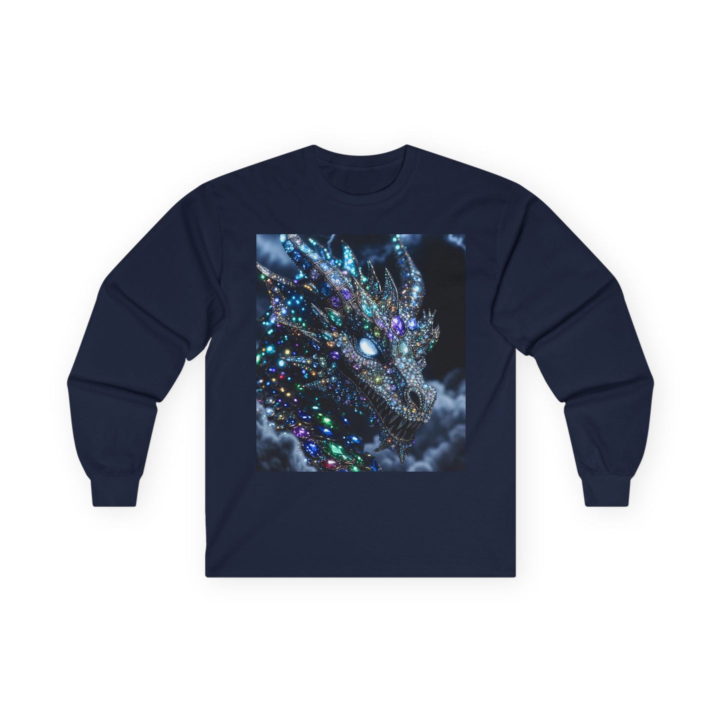 Mystic Crystal Dragon Long Sleeve Tee