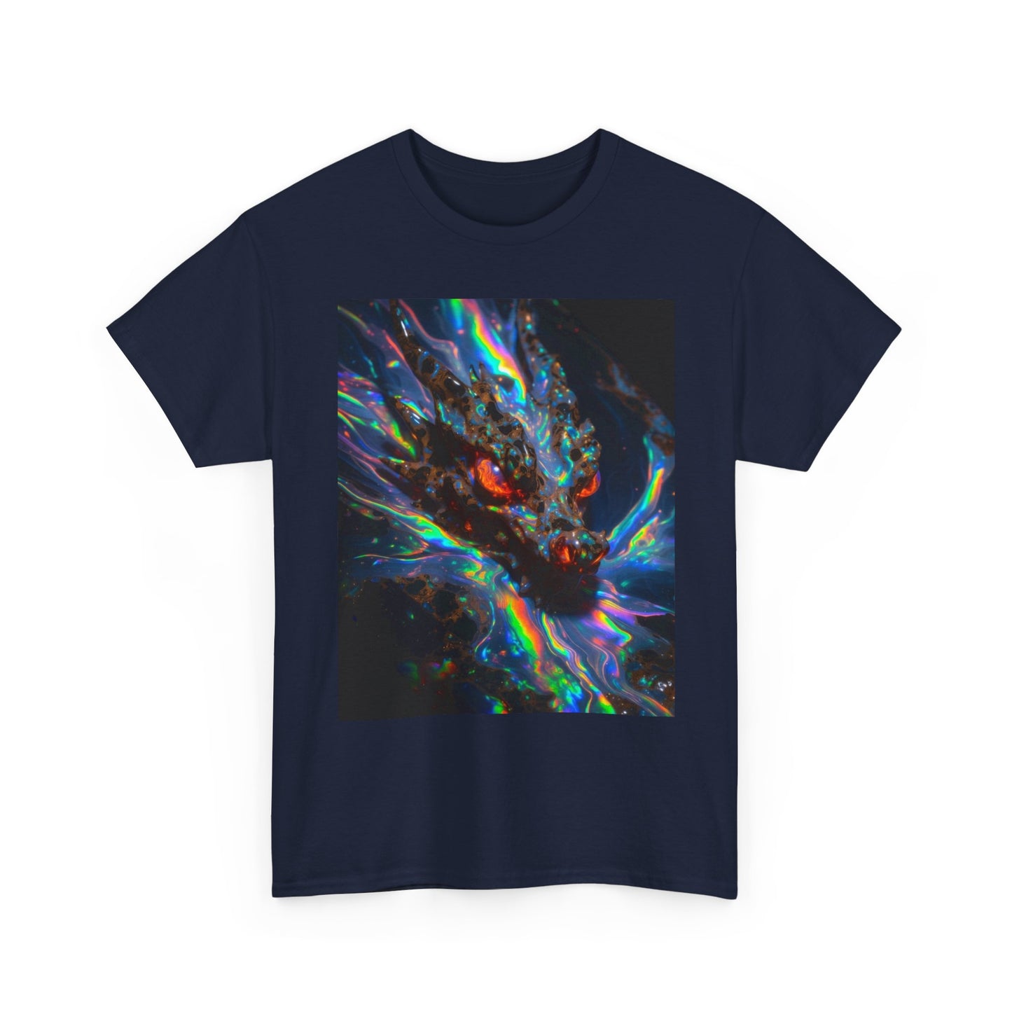 Psychedelic Dragon T-Shirt — Neon Cosmic Dragon Graphic Tee