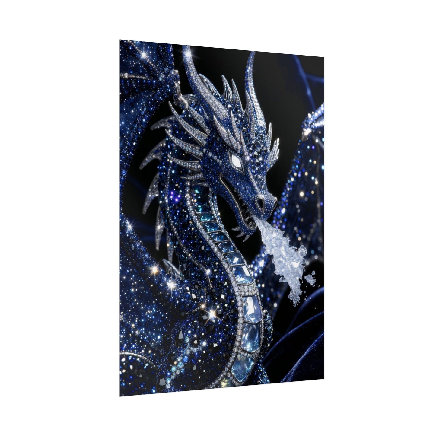 Rolled Poster — Sparkling Ice Dragon Art Print