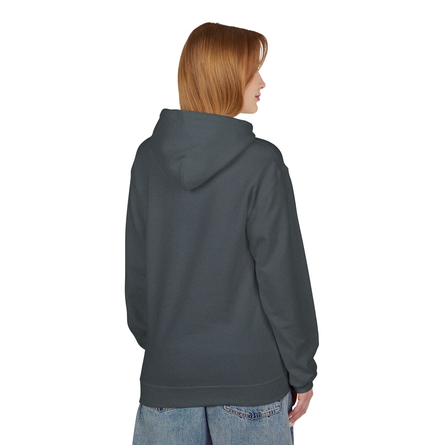 Abstract Red Dragon Marble Hoodie — Minimal Center Art Pullover