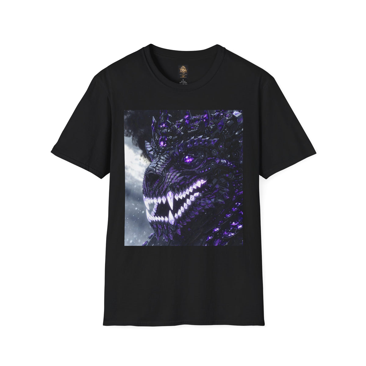 A Purple Dragon Skull T-Shirt — Divine Dragon Armor Logo Tee