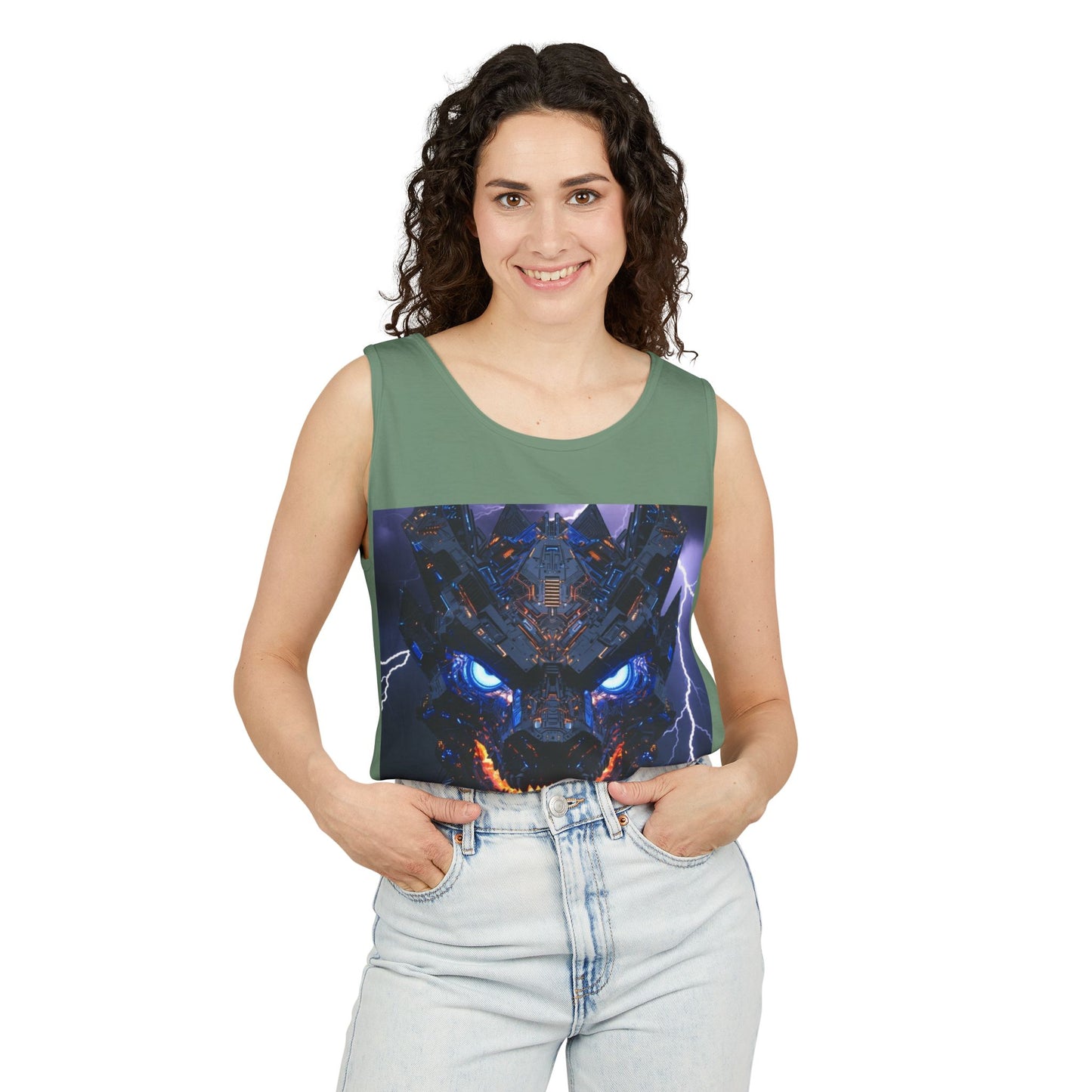 Dragon Storm Tank Top – Fierce Lightning Dragon Graphic Tank