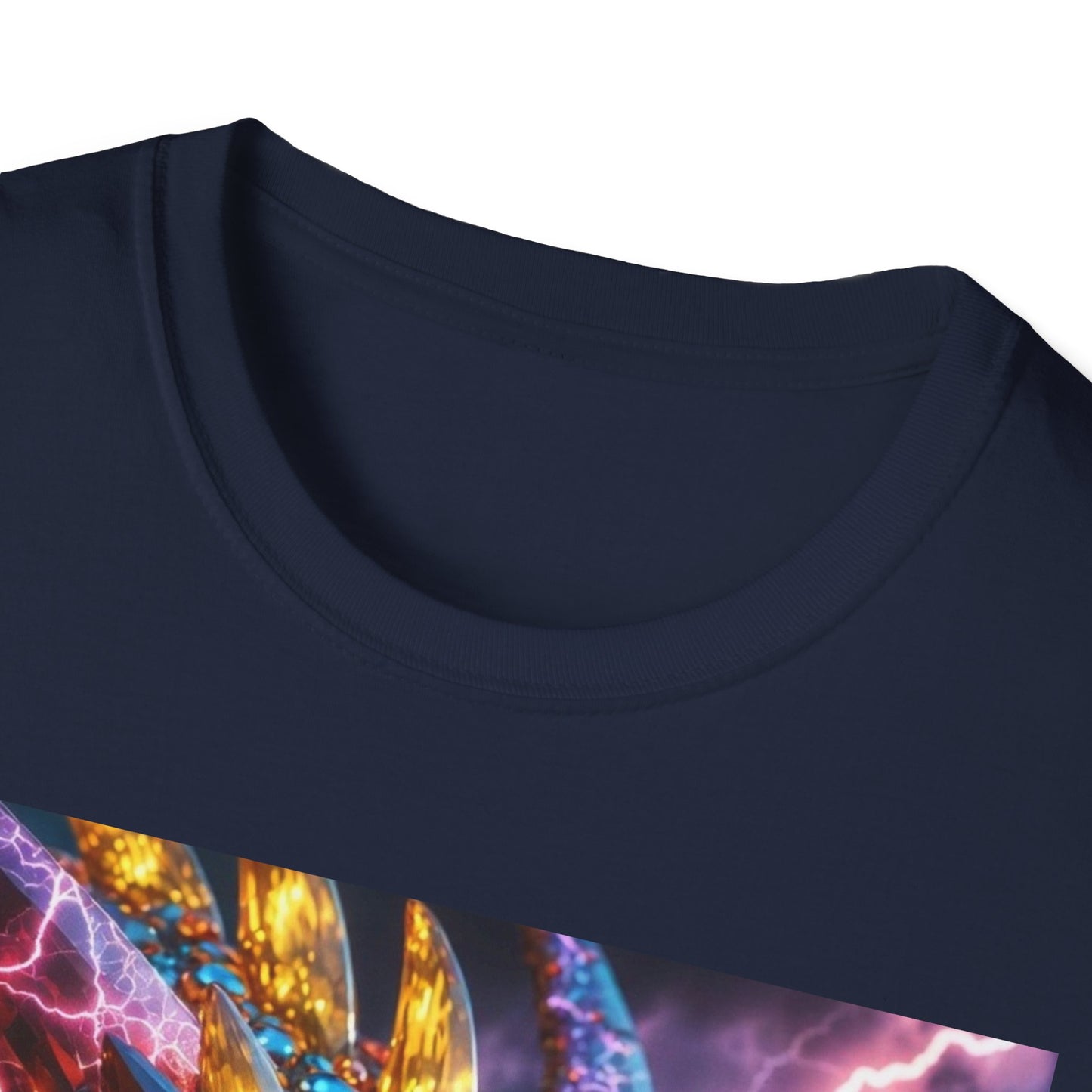 Dragon Head T-Shirt — Colorful Lightning Fantasy Graphic Tee