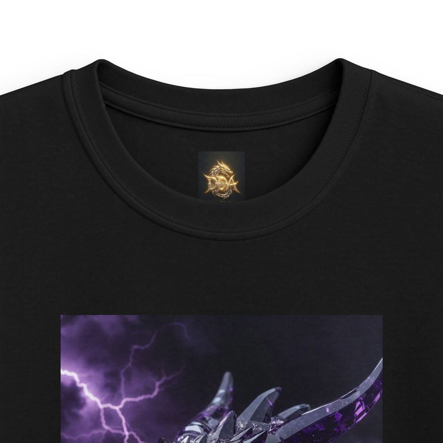Kids Dragon Tee — Purple Lightning Dragon Graphic T-Shirt for Boys & Girls