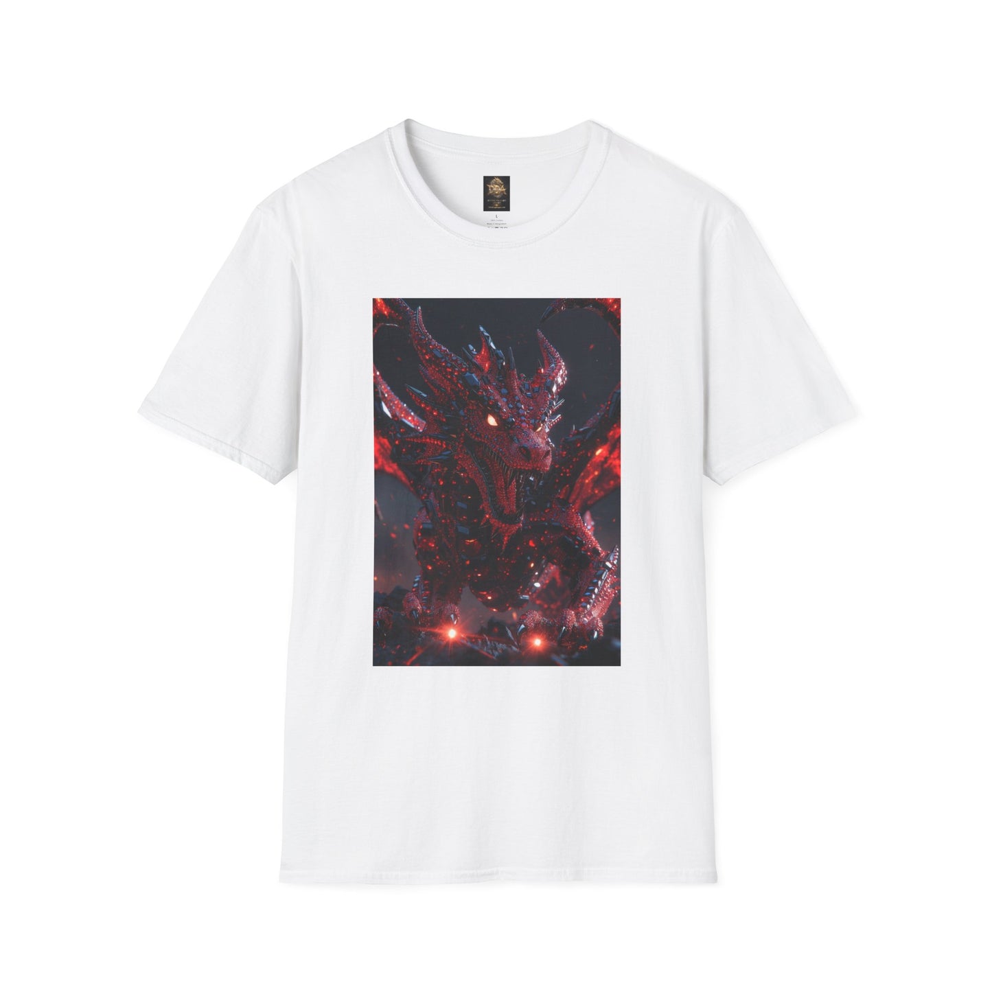 A Red Cosmic Dragon T-Shirt — Fiery Fantasy Graphic Tee
