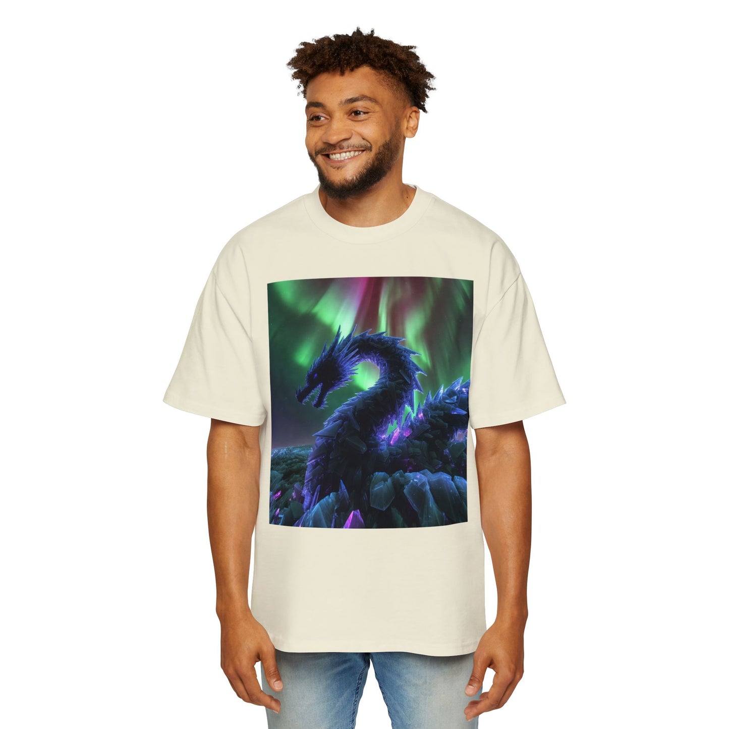 Northern Lights Dragon Tee — Fantasy Dragon Graphic T-Shirt
