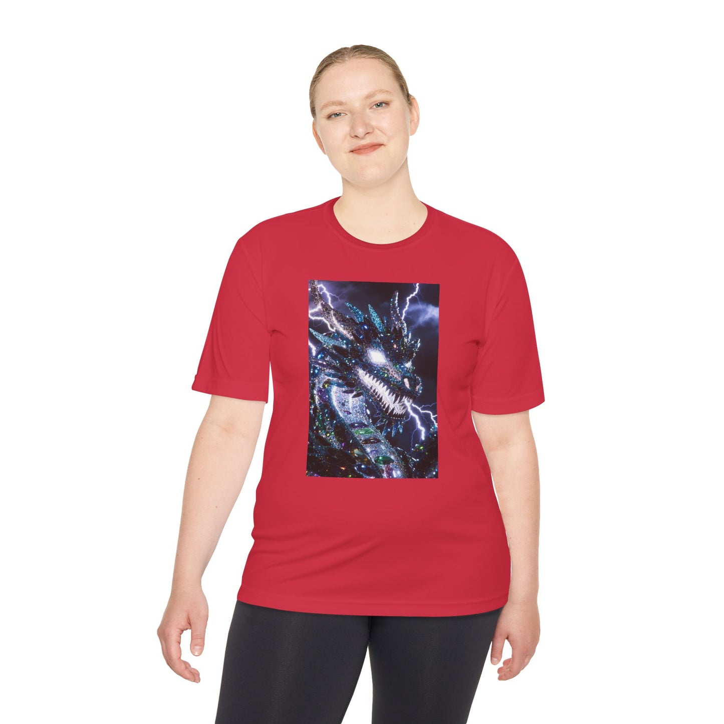Lightning Dragon Graphic Tee — Cosmic Fantasy Dragon Shirt