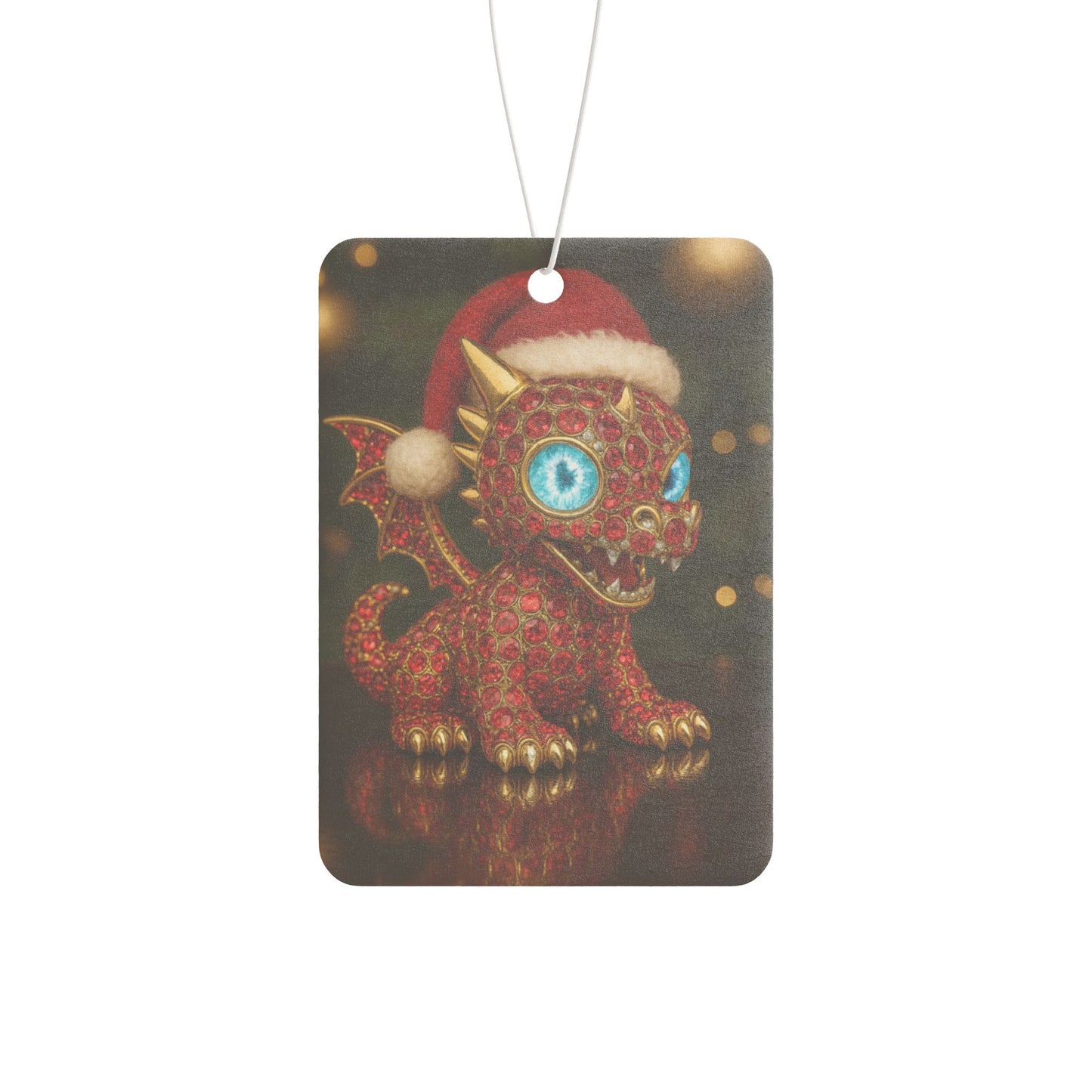 A Christmas dragon Festive Dragon Car Air Freshener | Christmas Decoration, Holiday Gift, Cute Aroma, Car Accessory, Unique Air Freshener