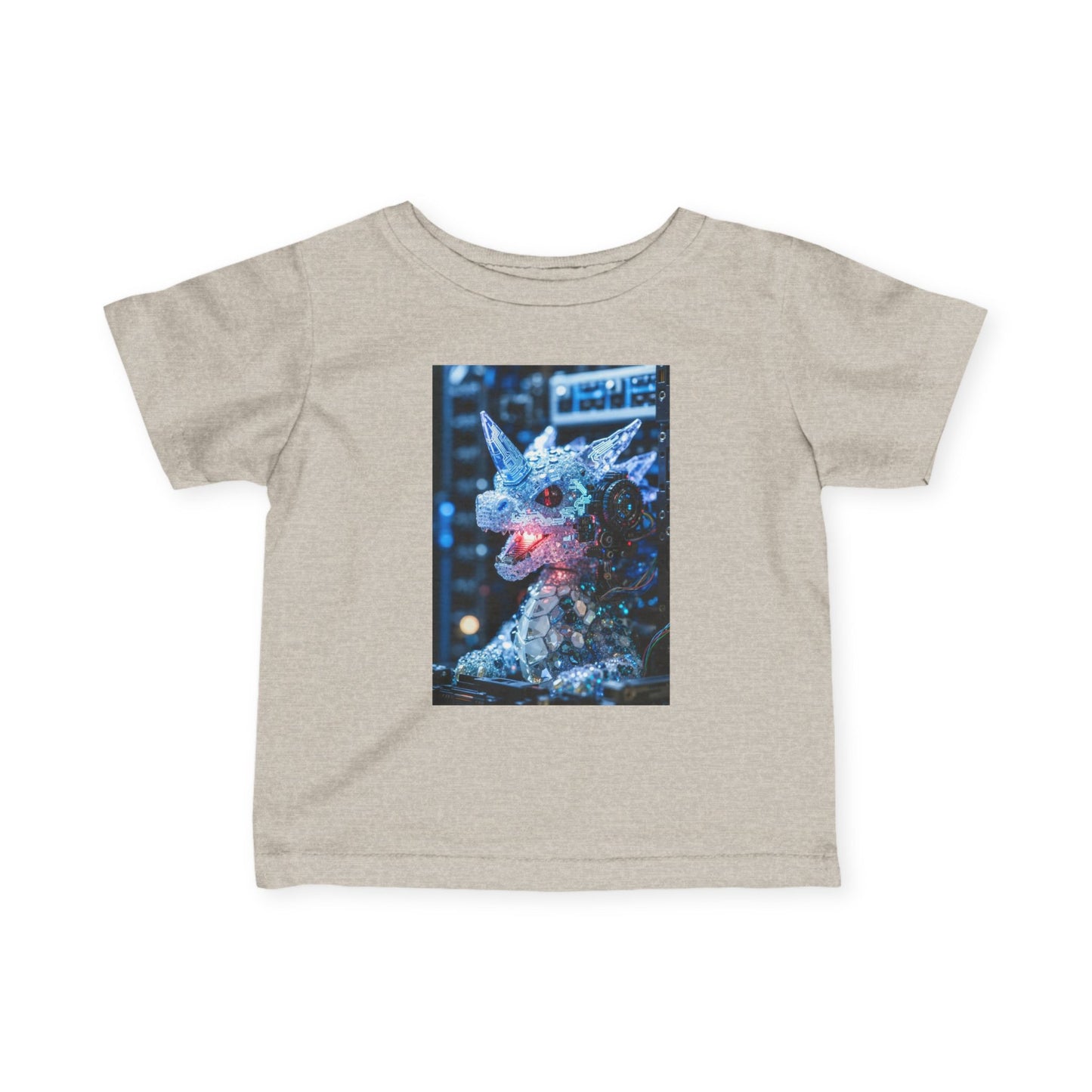 Infant Tee — Sparkly Festive Dragon Illustration