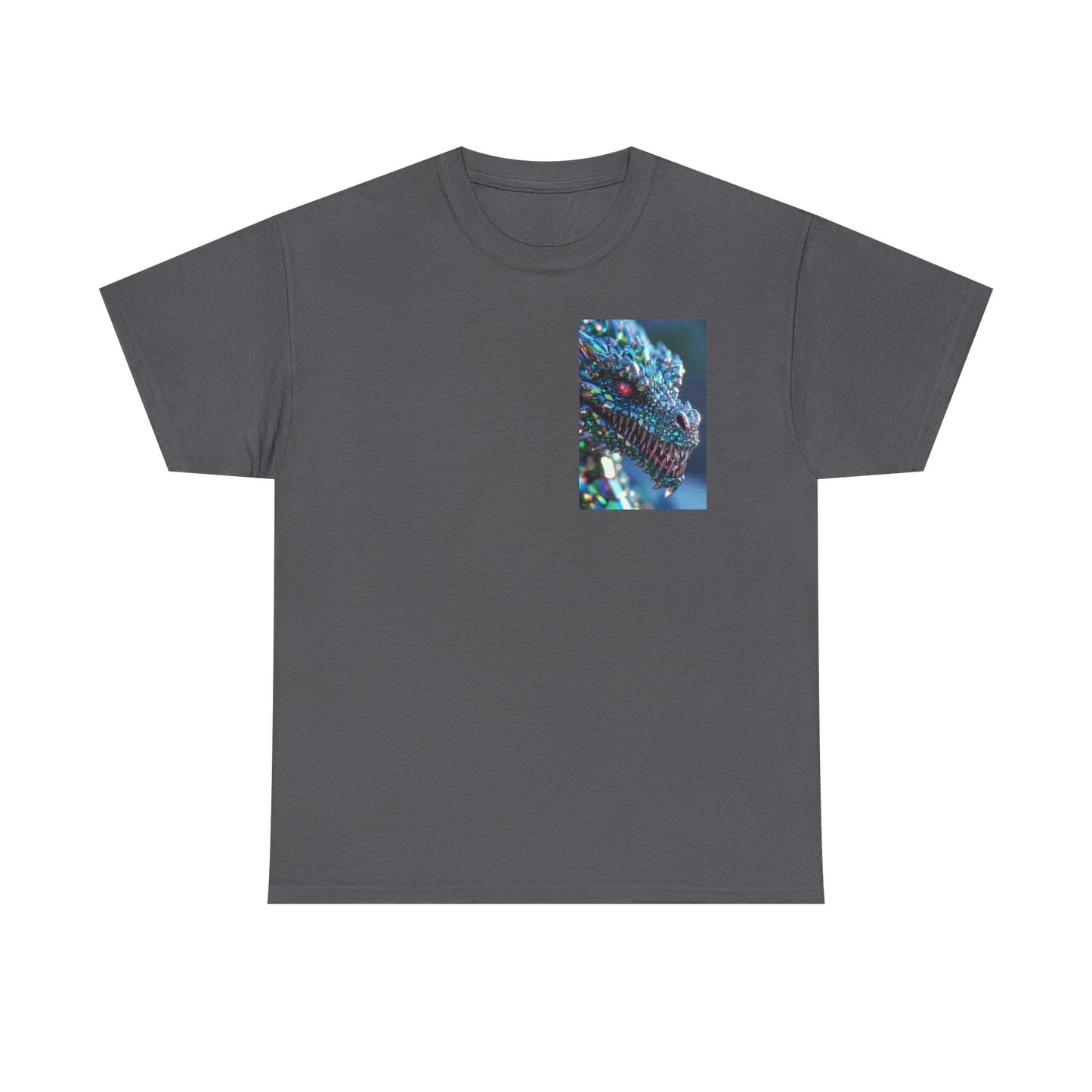 Dragon Scale Graphic Tee — Iridescent Fantasy Lizard Art Shirt
