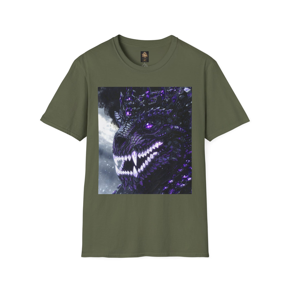 A Purple Dragon Skull T-Shirt — Divine Dragon Armor Logo Tee