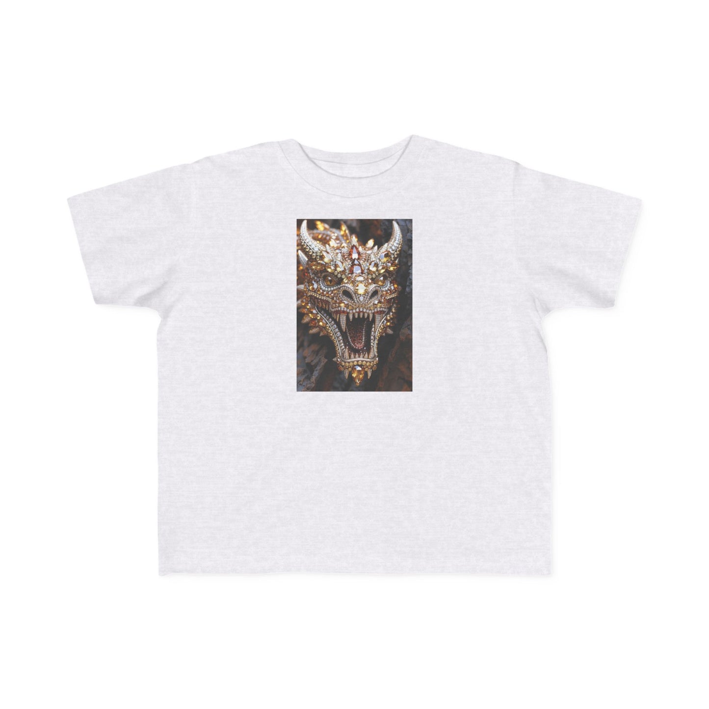 Toddler Tee — Fierce Gold Dragon Graphic Shirt