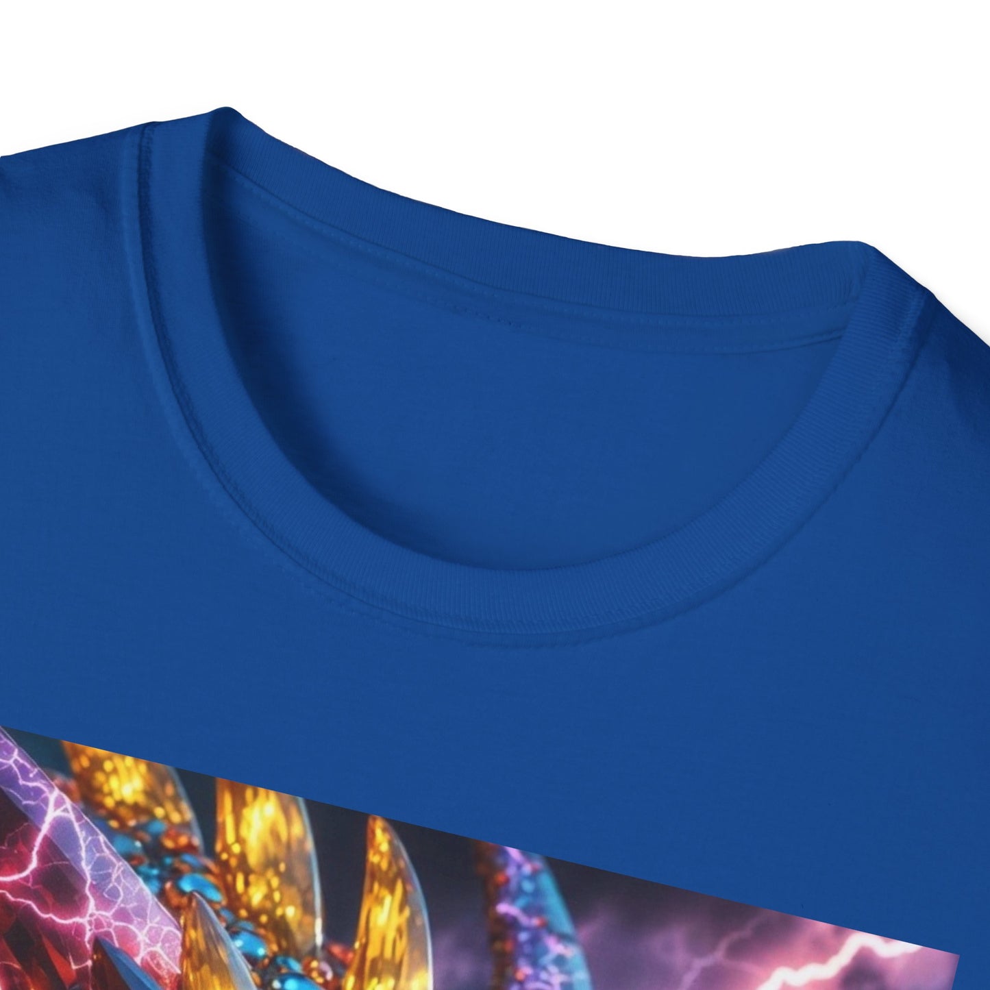 Dragon Head T-Shirt — Colorful Lightning Fantasy Graphic Tee