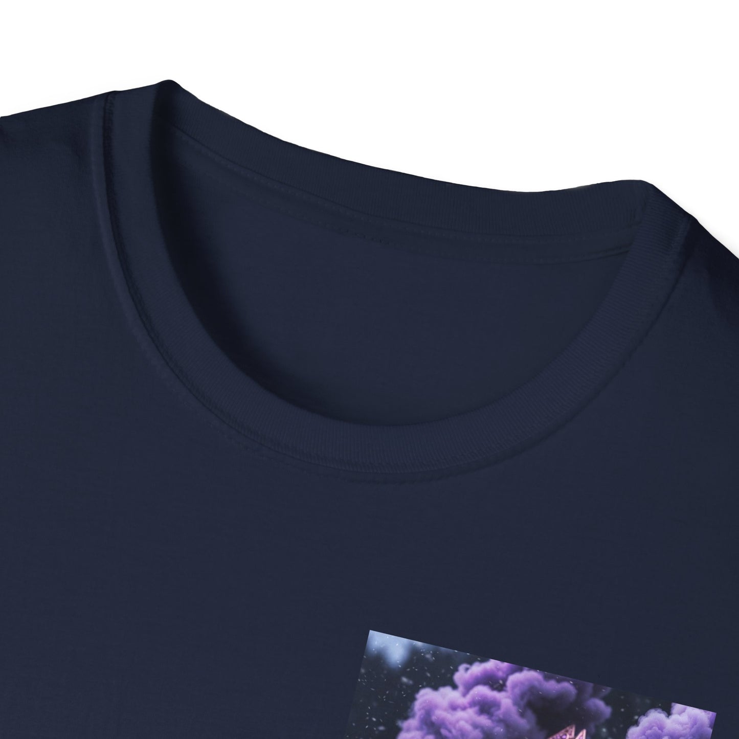 T-Shirt — Purple Nebula Tree Chest Pocket Graphic Tee