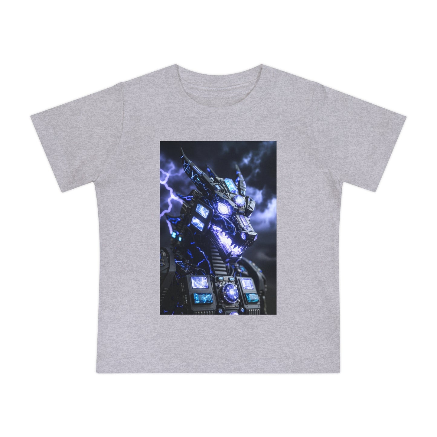 A Baby T-Shirt — Divine Dragon Armor Lightning Robot Graphic