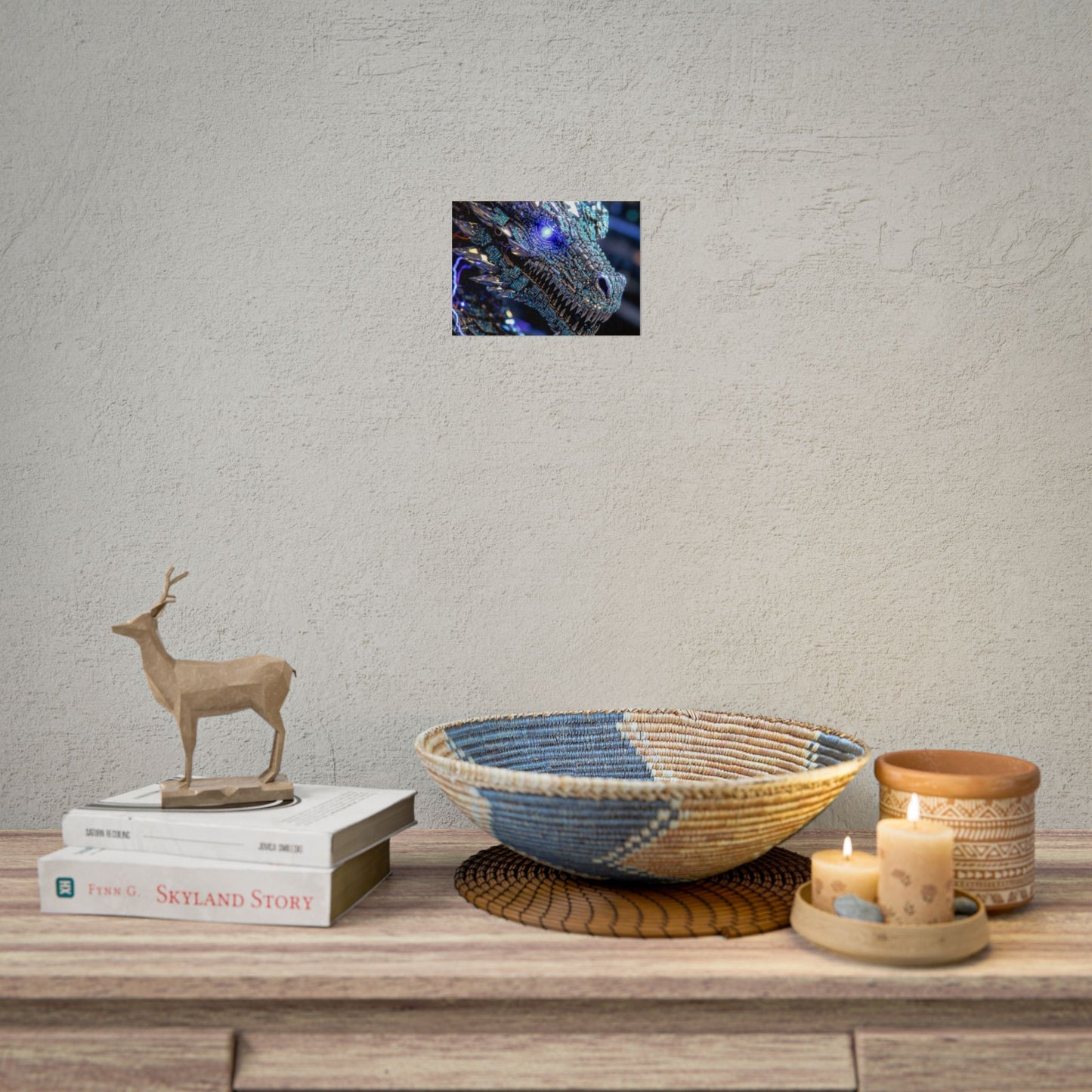 Rolled Poster — Crystal Cyber Dragon Art Print