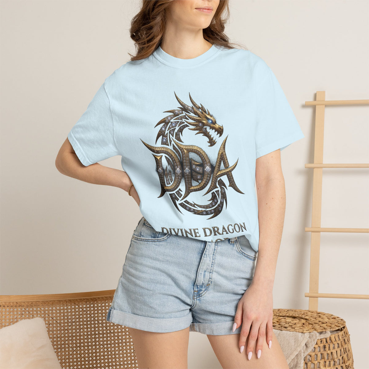 A DIVINE DRAGON ARMOR MEN OR WOMANS Garment-Dyed T-shirt