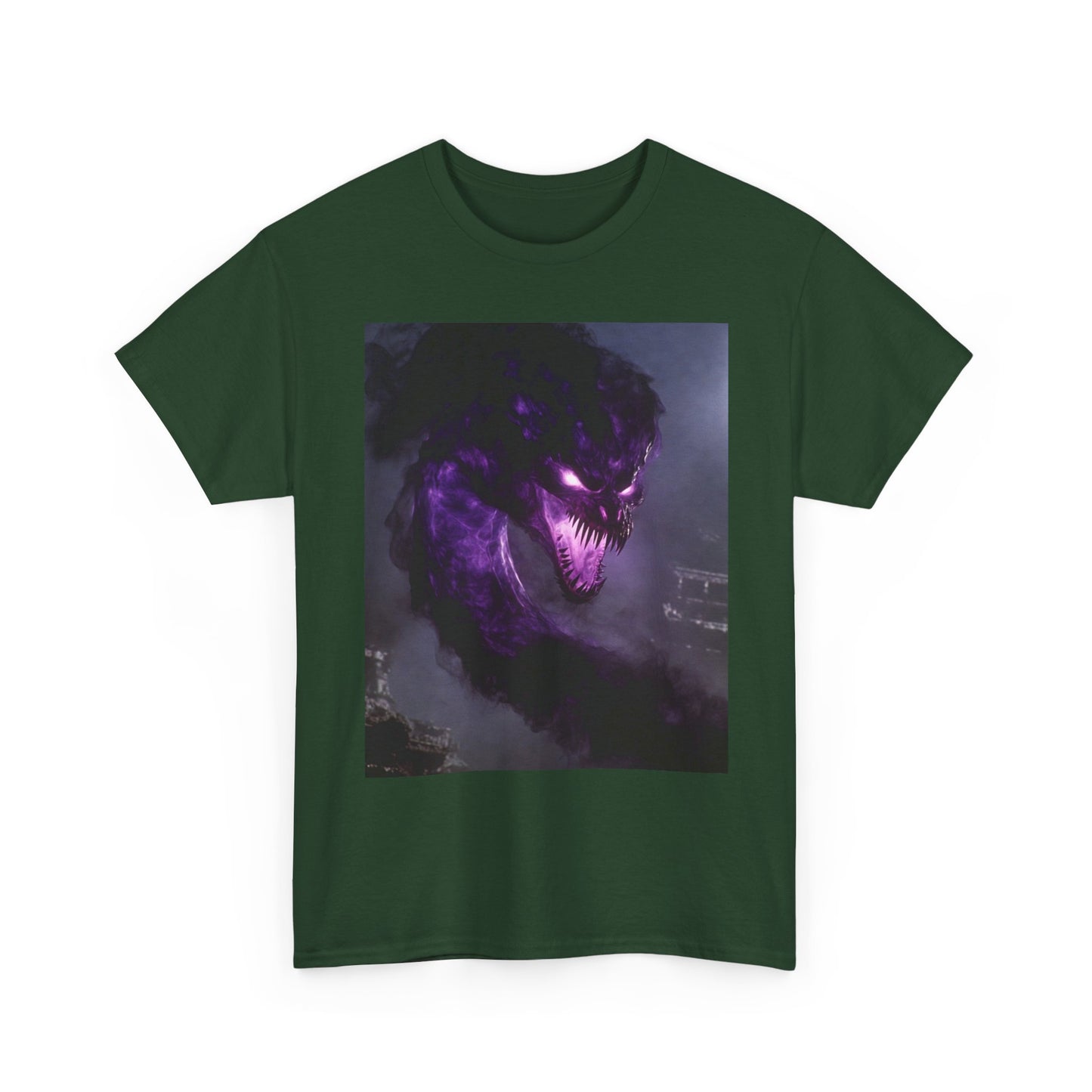 Divine Purple Dragon Ghost Heavy Cotton Tee