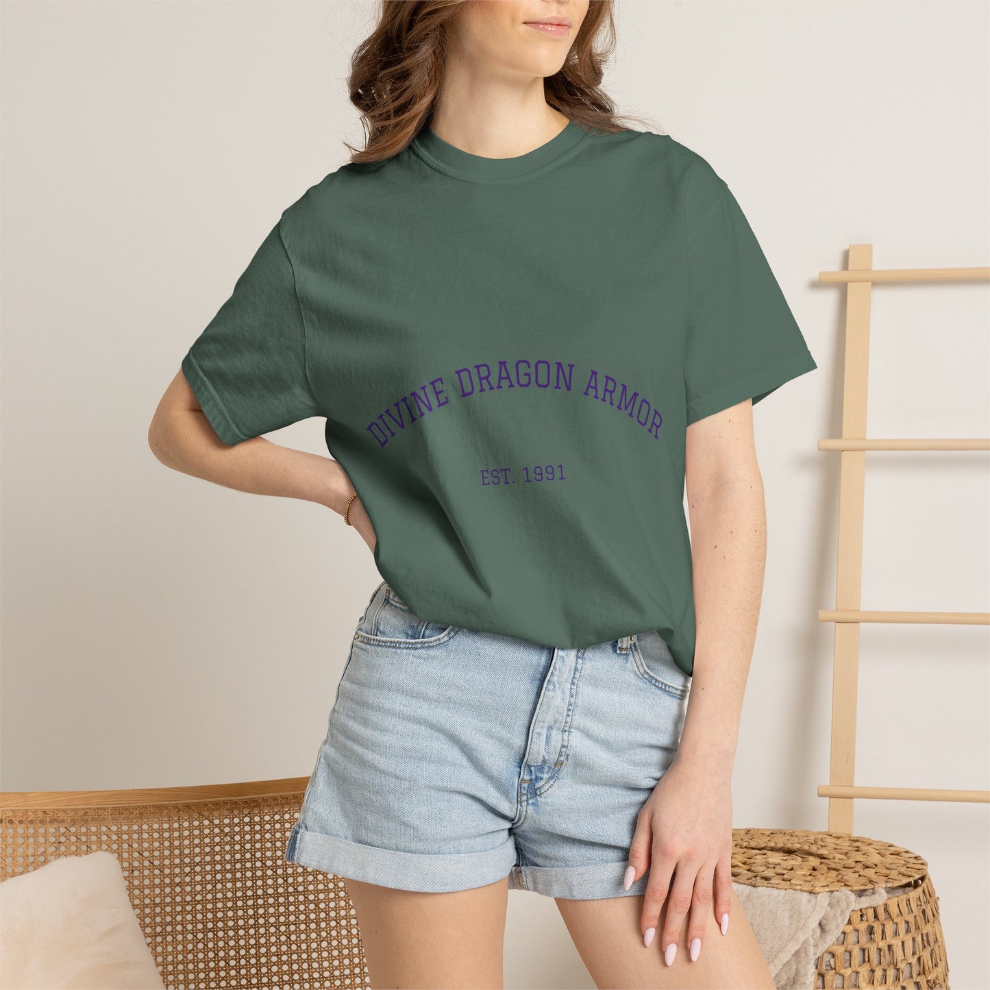 A Divine Dragon Armor Tee — Vintage 'Est. 1991' Graphic T-Shirt