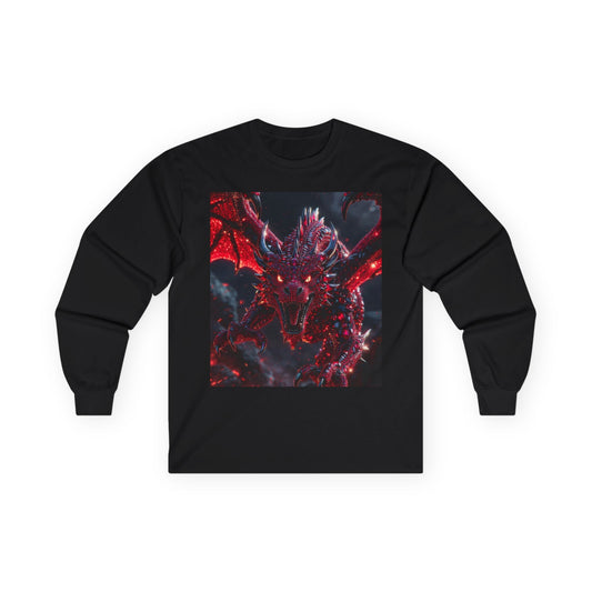 Red Dragon Fantasy Long Sleeve Tee