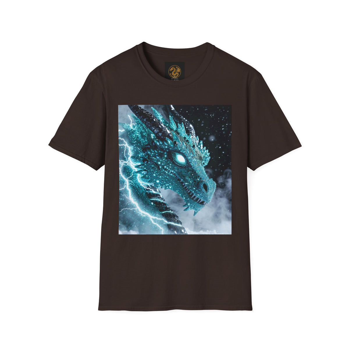 An Ice Dragon T-Shirt — Electric Frost Dragon Graphic Tee