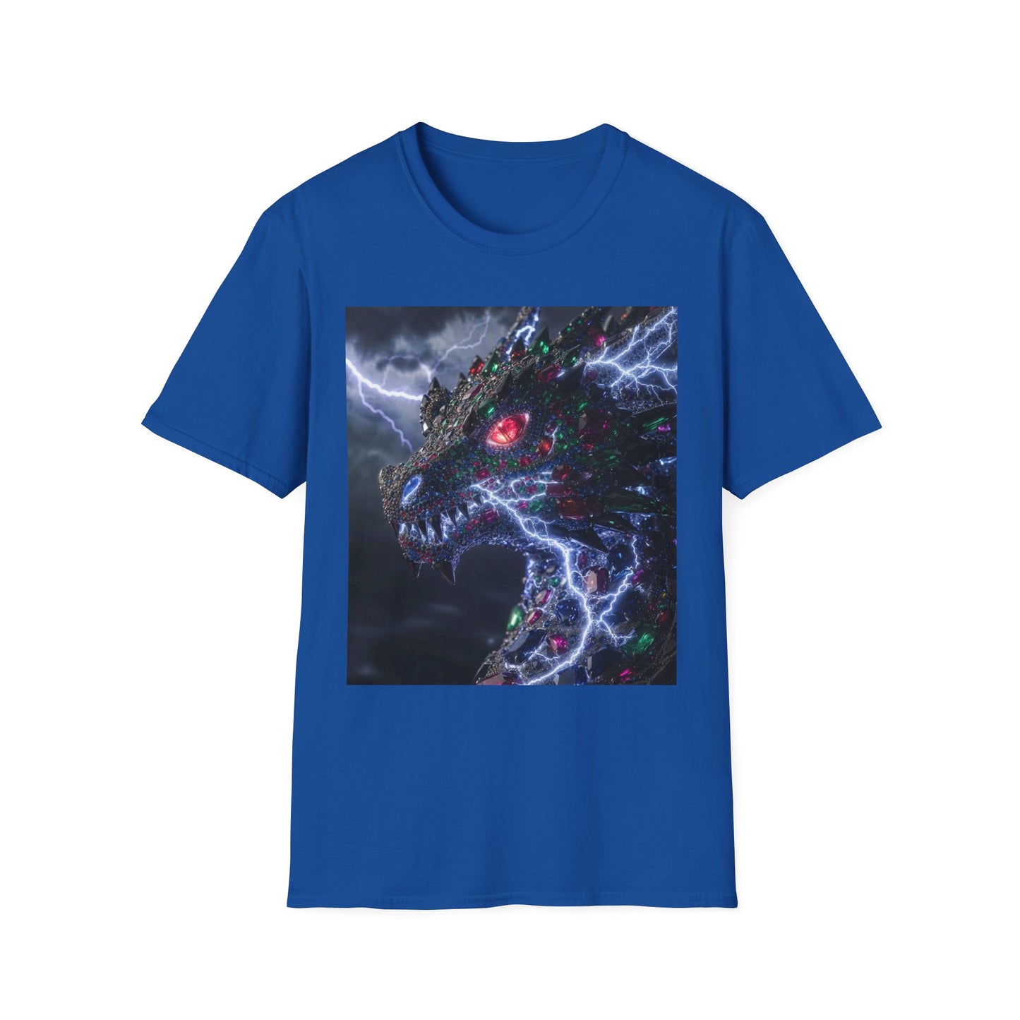 Dragon Lightning T-Shirt — Electric Dark Fantasy Monster Graphic Tee