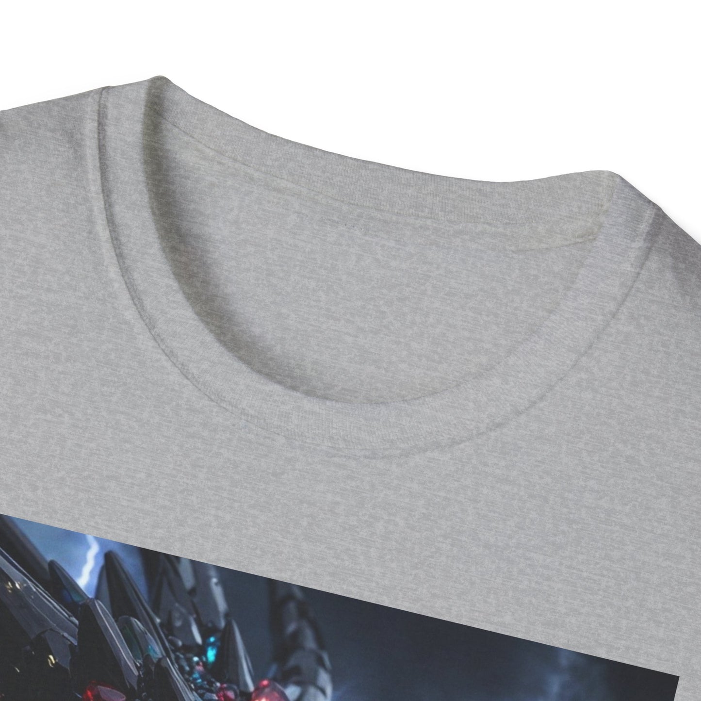 Cosmic Leviathan Shark T-Shirt — Neon Sci‑Fi Sea Monster Tee