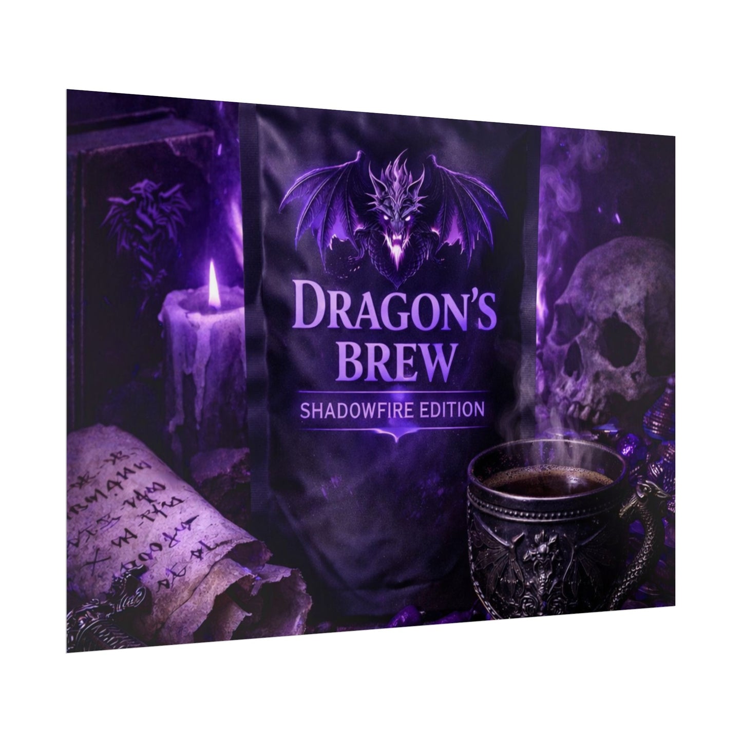 Rolled Poster — "Dragon’s Brew: Shadowfire Edition" Fantasy Poster