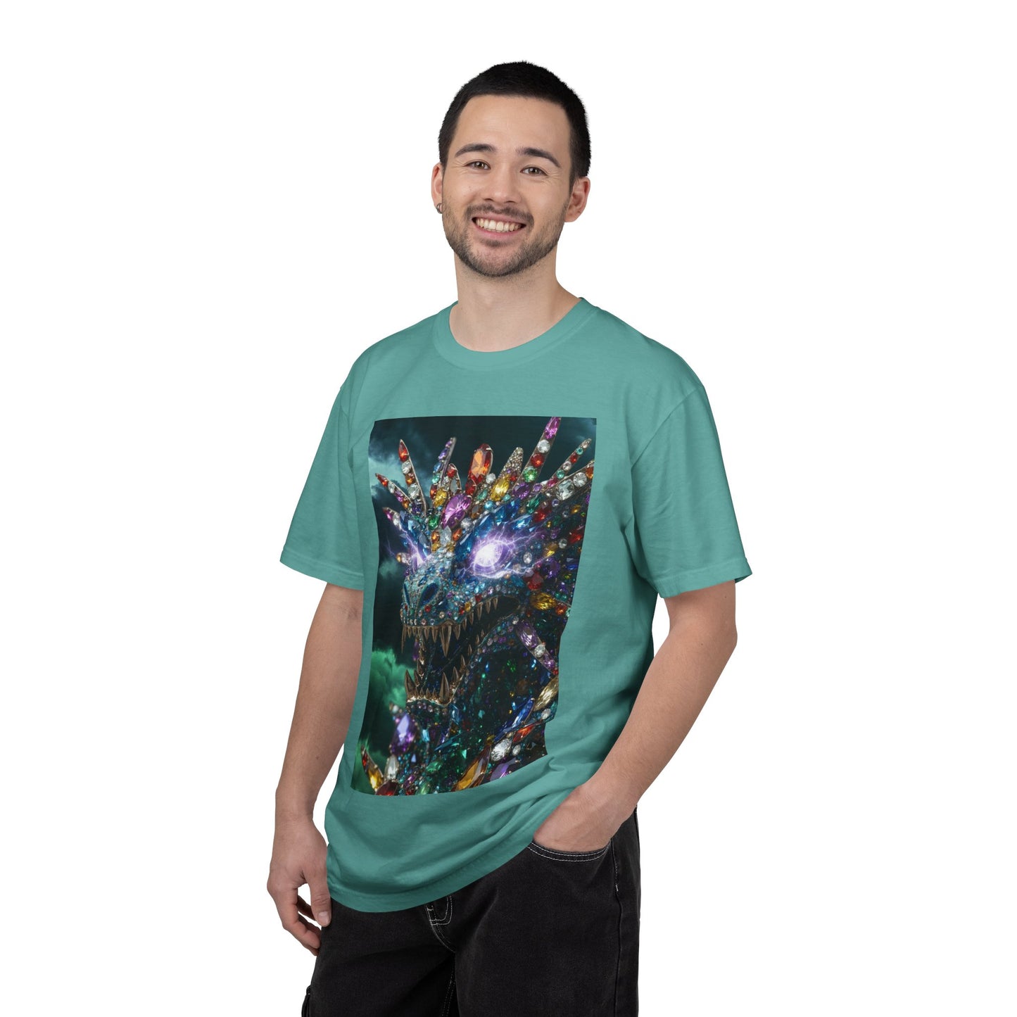 Dragon Crystal T-Shirt — Psychedelic Gem Monster Graphic Tee