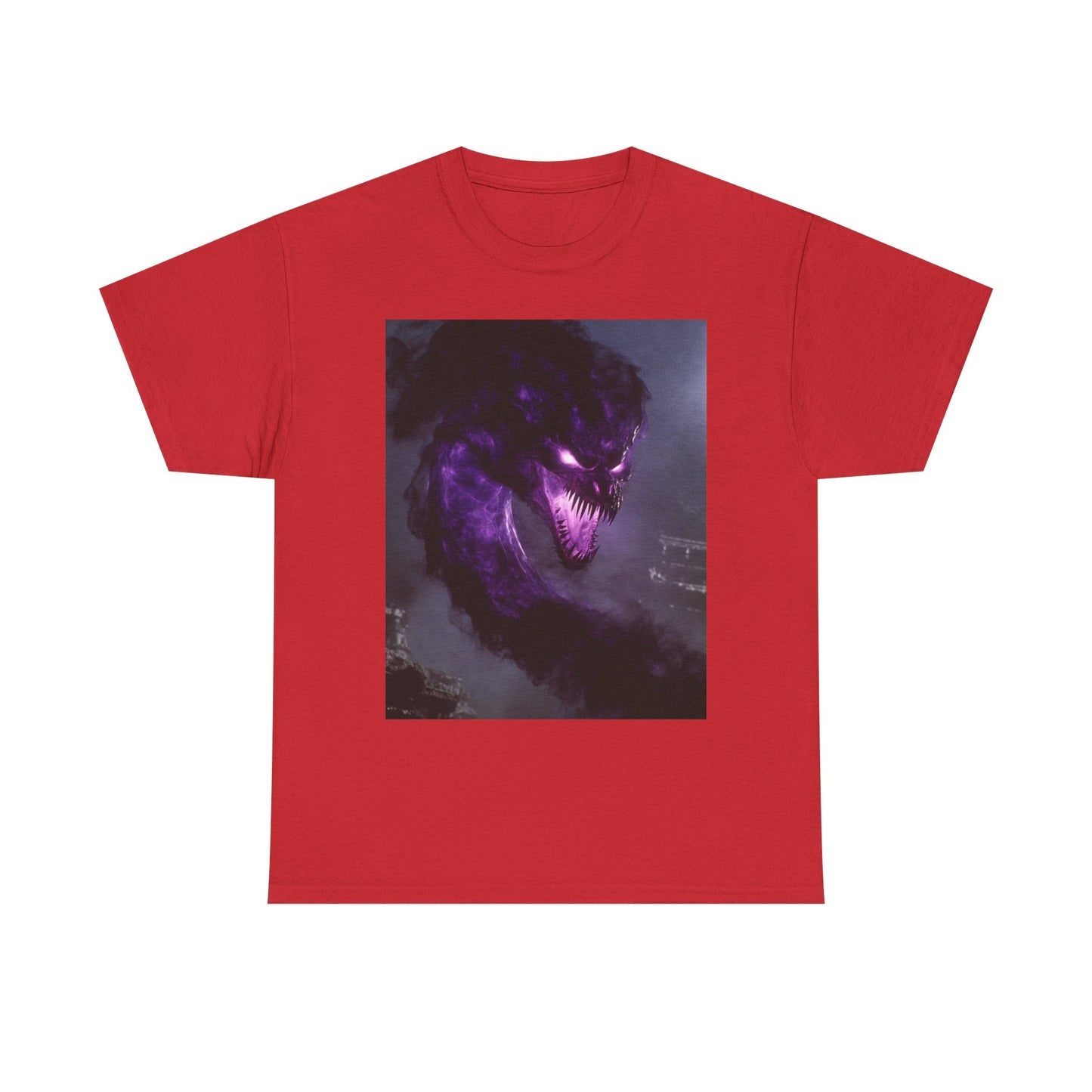 Divine Purple Dragon Ghost Heavy Cotton Tee