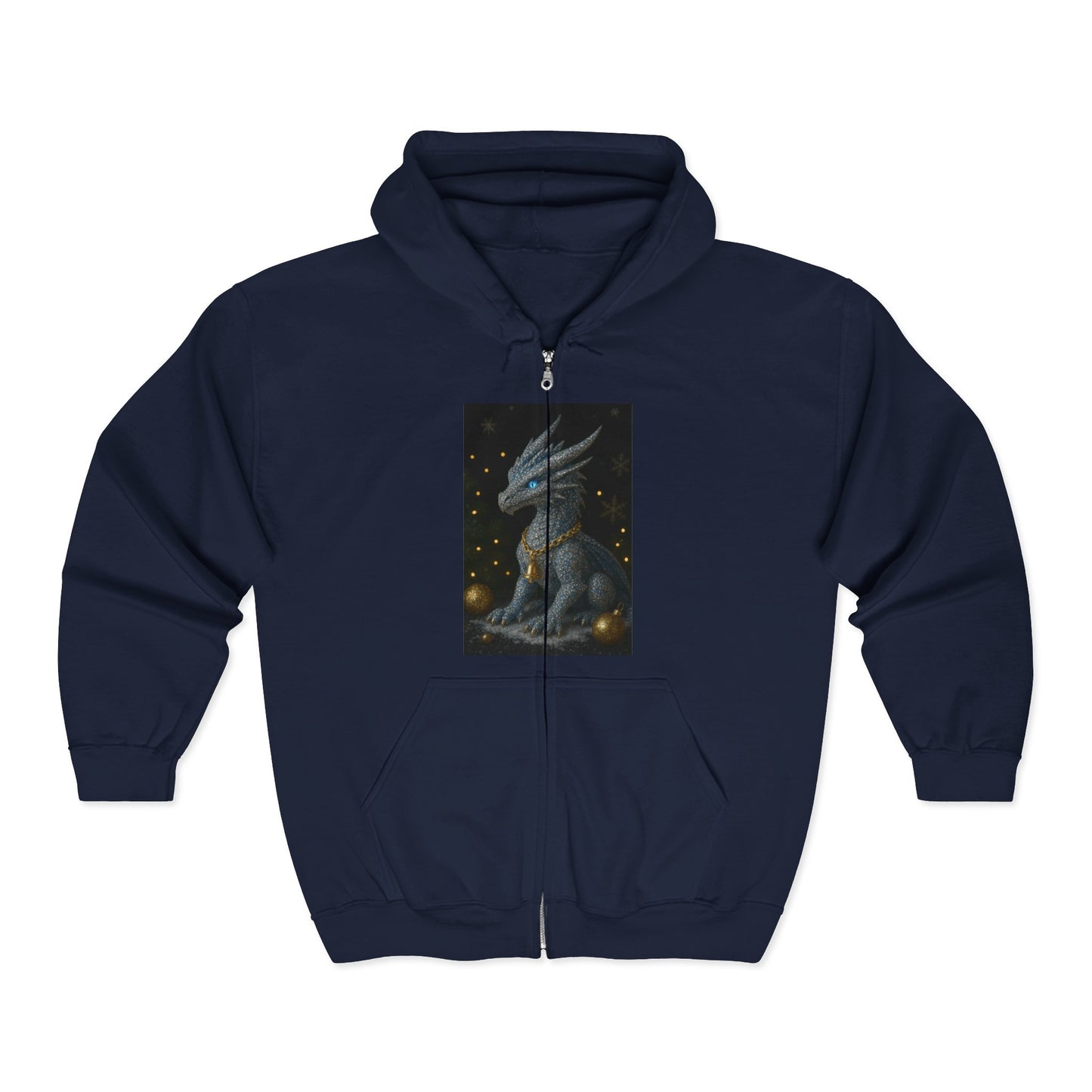 A Christmas Mystical Creature Full Zip Hoodie for Men and Women
