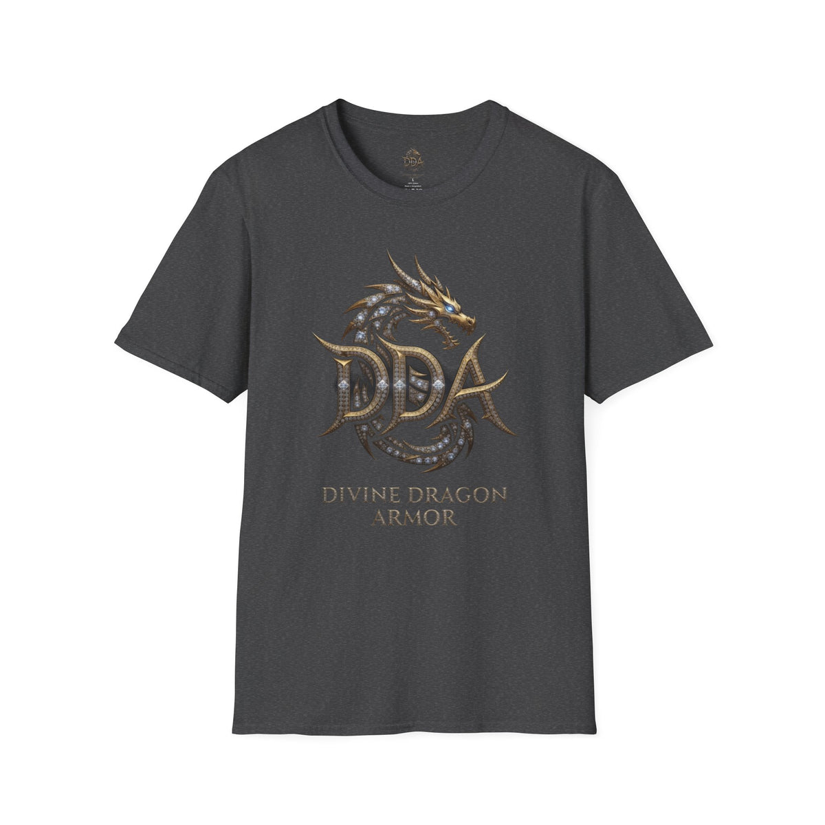 Dragon Logo Pocket T-Shirt — "DDA Divine Dragon Armor" Chest Patch