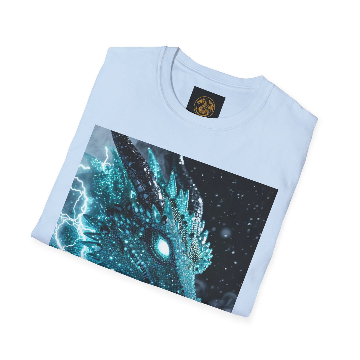 An Ice Dragon T-Shirt — Electric Frost Dragon Graphic Tee