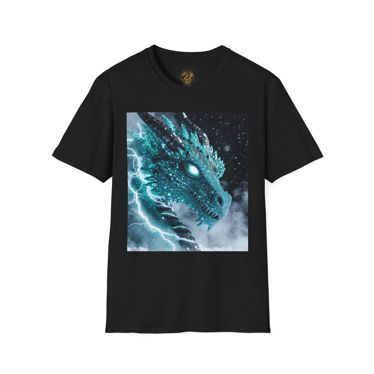 An Ice Dragon T-Shirt — Electric Frost Dragon Graphic Tee