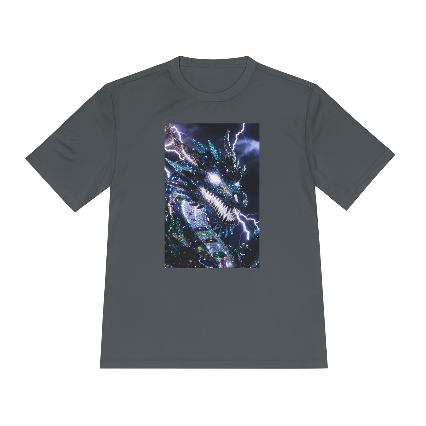 Lightning Dragon Graphic Tee — Cosmic Fantasy Dragon Shirt