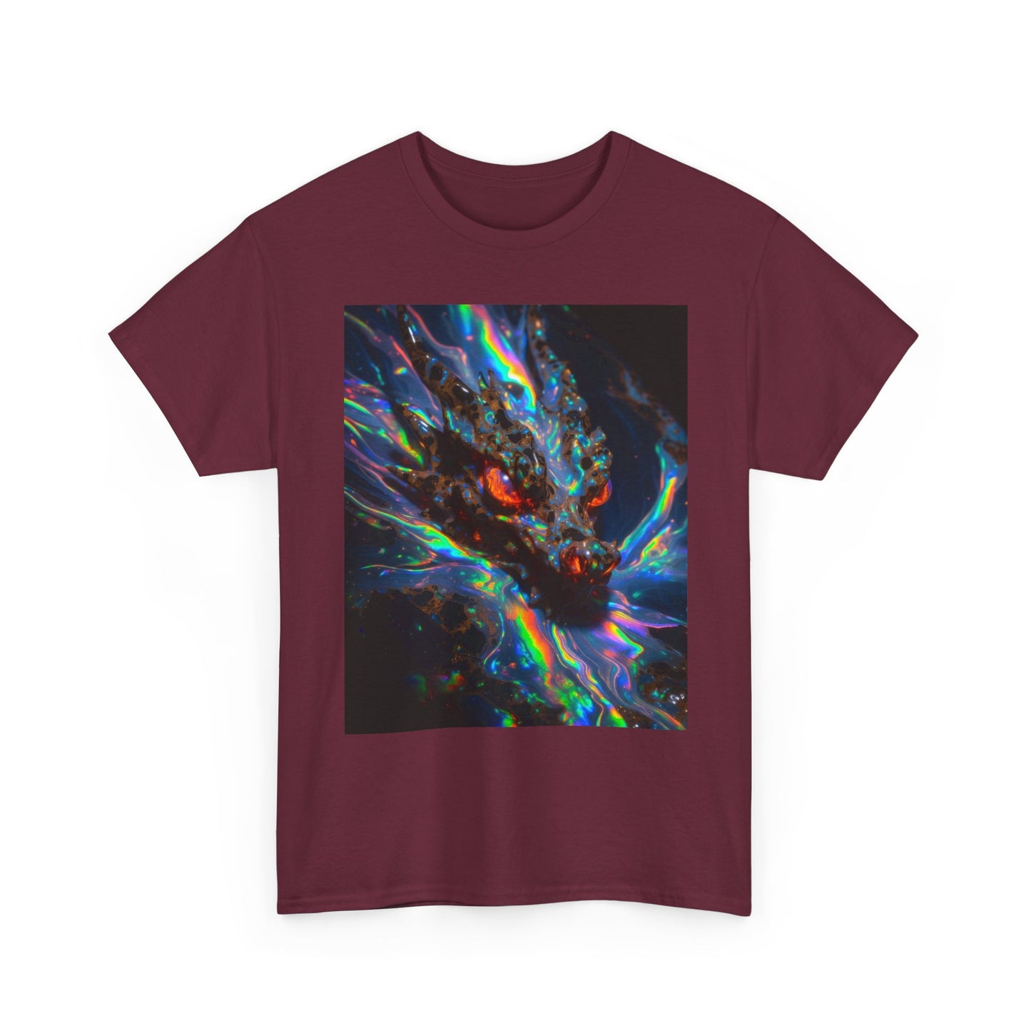 Psychedelic Dragon T-Shirt — Neon Cosmic Dragon Graphic Tee